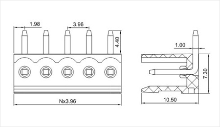 プラグイン可能なターミナルブロックコネクタの製造3.96mm2p-12p仕入れ・メーカー・工場