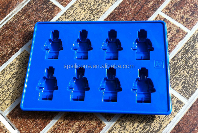 レゴのレンガ状のシリコンアイスキューブトレイ・ミニロボットフィギュアシリコーンチョコレートケーキモールドトレイ問屋・仕入れ・卸・卸売り