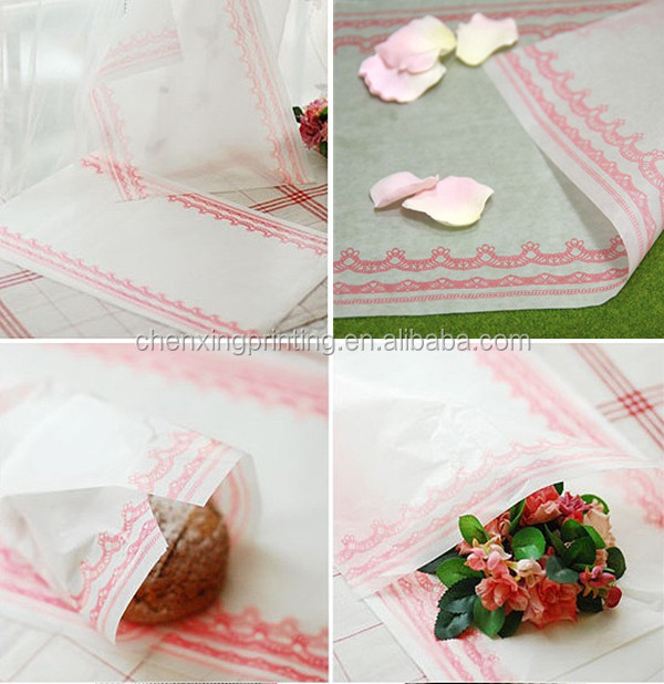 Custom Printed Greaseproof Food Wrapping Paper for Hamburger Sandwich Wholesale Manufacturer