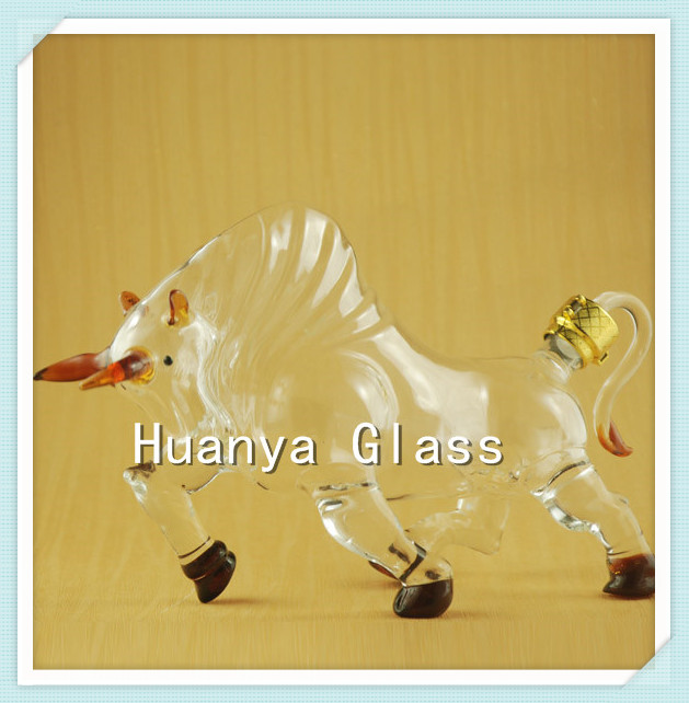 Hy-0024竜形のガラスのワインボトル卸売/の動物形のガラスびん/ドラゴンアートワインボトル問屋・仕入れ・卸・卸売り