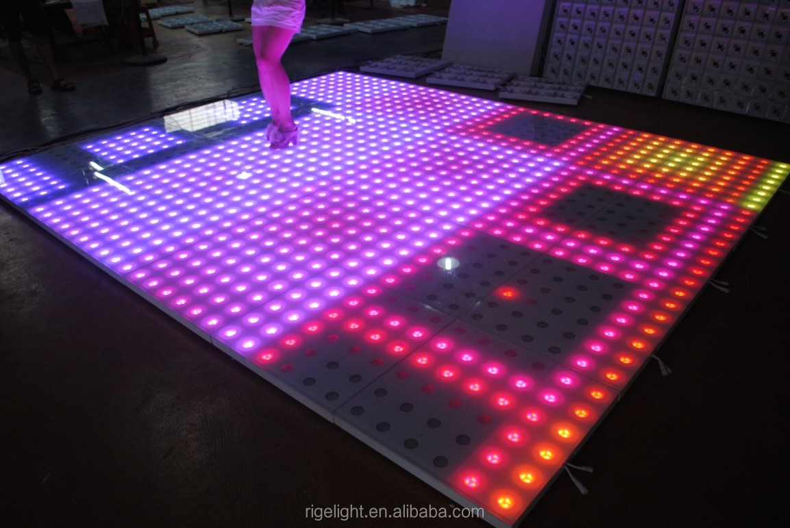 安いポータブル60*60cmrgbカラーledのダンスフロア問屋・仕入れ・卸・卸売り