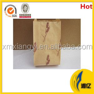 popcorn paper bag with window/tin tie paper bag