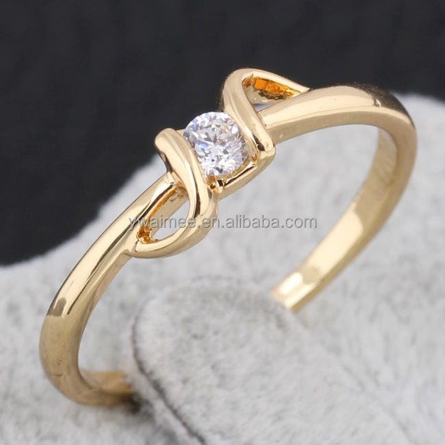 White zircon wedding rings