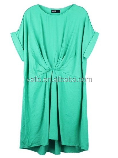 Ky2369( bl) 夏の新しい到着のファッションドレス脂肪脂肪少女のプラスのサイズの女性トップドレス問屋・仕入れ・卸・卸売り