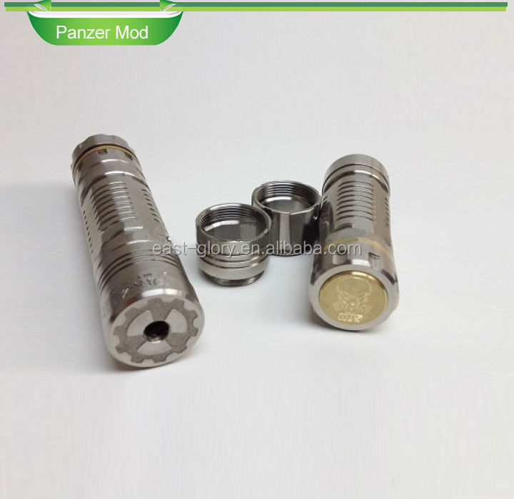 Waidea Newest panzer mech mod, stainless steel/black panzer mech mod clone