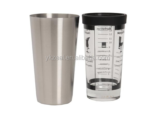 bs001b350ml600ミリリットルと金属ボストンシェーカーやガラスのコップの水のシールリングセット問屋・仕入れ・卸・卸売り