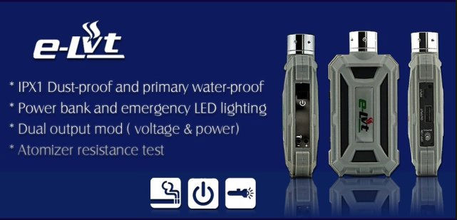 2014 new patent waterproof dovpo e-lvt with high quality e-cigarette e-lvt mod