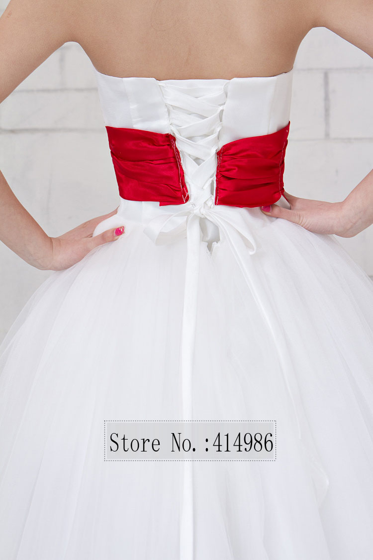 Купить Красный бант Свадебные бальные платья Свадебное платье свадебное ...