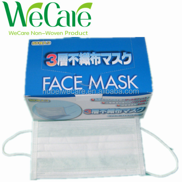 使い捨て不織布手術用フェイスマスク抗ウイルスイヤループを持つmers仕入れ・メーカー・工場