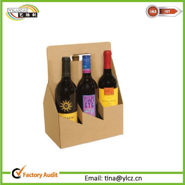 Custom Printed Cardboard 4 Pieces Coffee Cup Drink Carriers