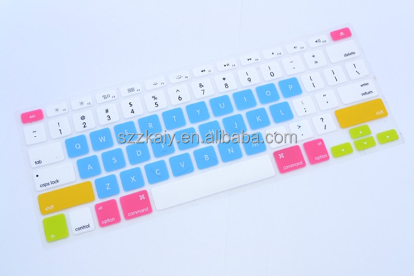 2014年6色のラップトップのキーボード用シリコンスキンカバーmacpro13問屋・仕入れ・卸・卸売り