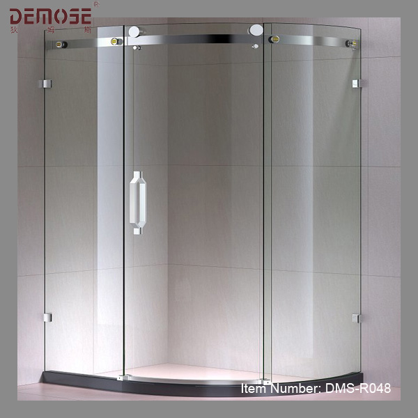 Curved Sliding Glass Frameless Shower Door Buy Frameless Bifold