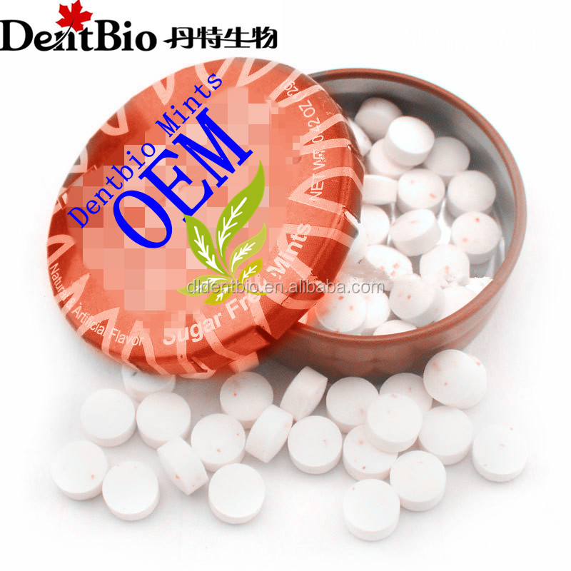 Mints candy in Click Clack Tin case OEM Sugar Free mints