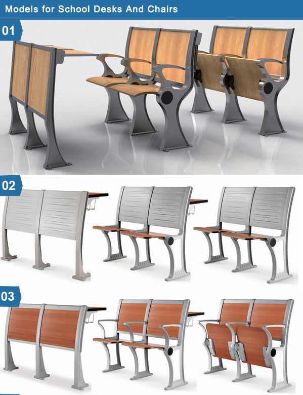 新しいモデル学生の机と椅子講義室椅子仕入れ・メーカー・工場