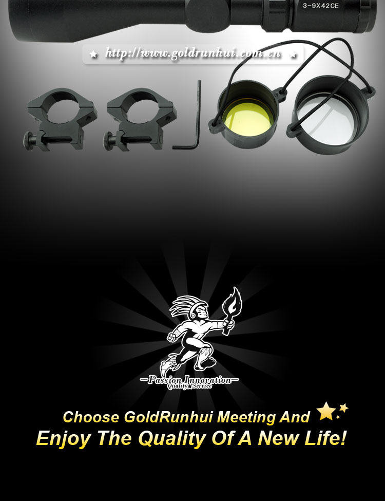 Goldrunhuirh-d02303- 9x42ceロングアイレリーフコンパクトなライフル銃のスコープ問屋・仕入れ・卸・卸売り