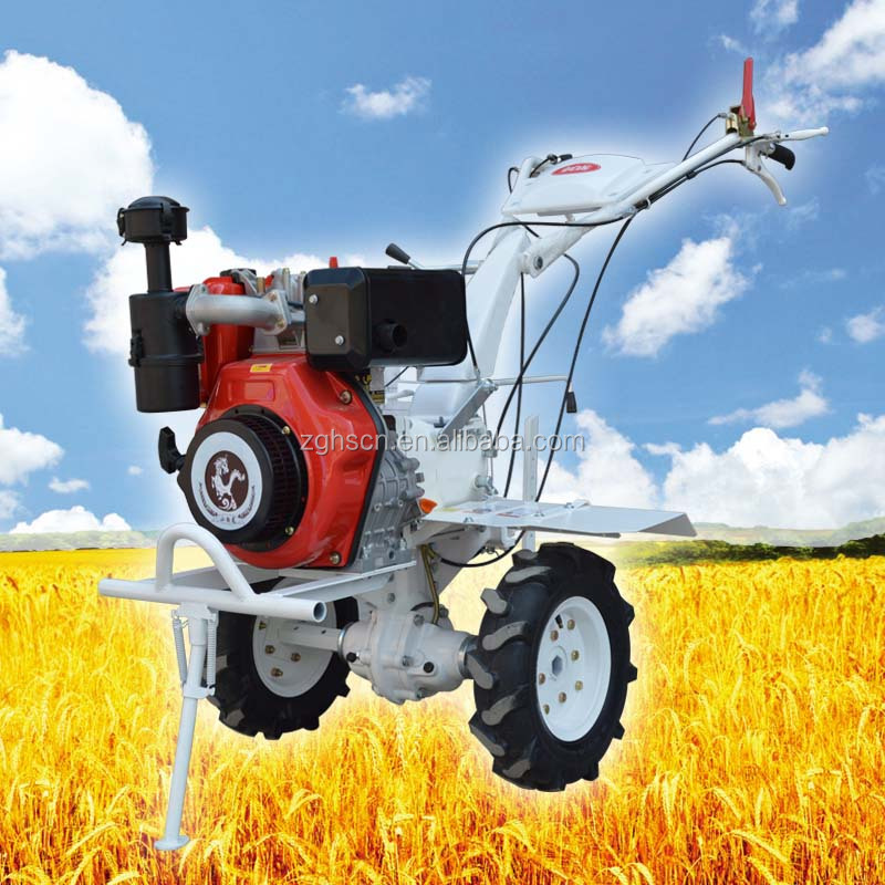 新しい中国2014年tennma9hpディーゼル芝刈り機トラクターを歩くためのトレンチャーファーム名農業機械問屋・仕入れ・卸・卸売り