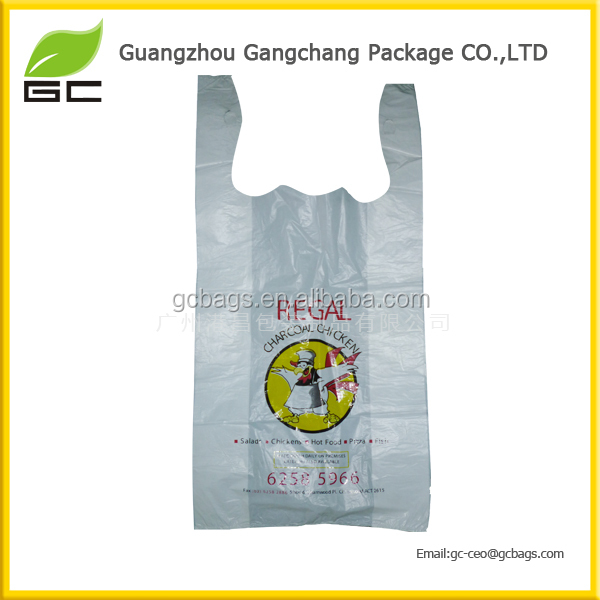 OEM price Machine made high quality biodegradable plastic vest t-shirt bag cheap price