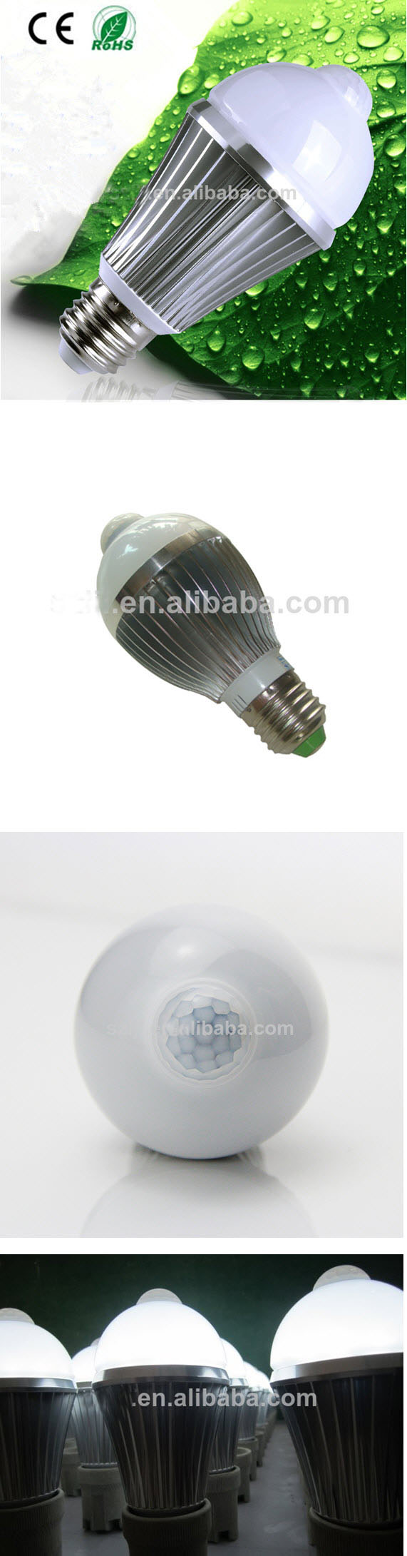 中国のサプライヤー6we27110lm/w屋外光センサーの電球検出距離3-8m電球の光問屋・仕入れ・卸・卸売り
