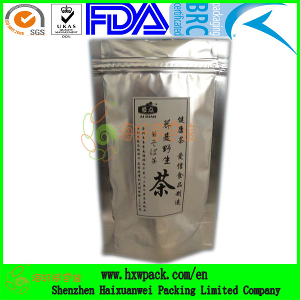 Top quality plastic resealable empty tea bags for sale