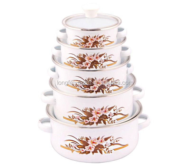鋳鉄調理器具エナメルポットエナメル仕上げ3pc/set12-14-16cmカバー問屋・仕入れ・卸・卸売り
