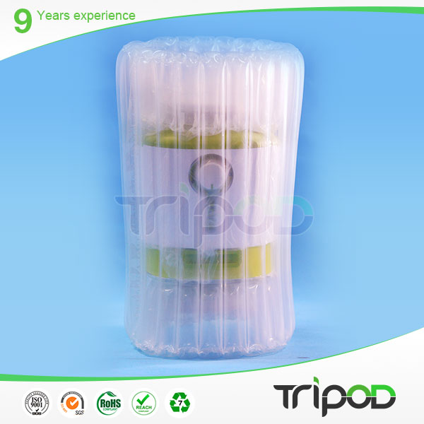 red wine protector,heat seal plastic air bag,shock resistance air column bag