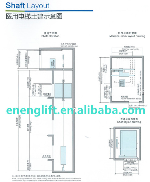 信頼性の高いベッドからエレベーターマシンroomlessで製造してい問屋・仕入れ・卸・卸売り