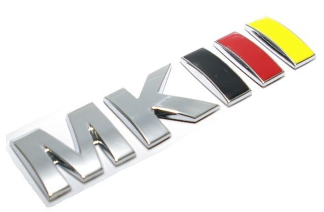 VW Golf Jetta Vento MK3 Rear Trunk Badge emblem MKIII  GERMAN FLAG COLORS new