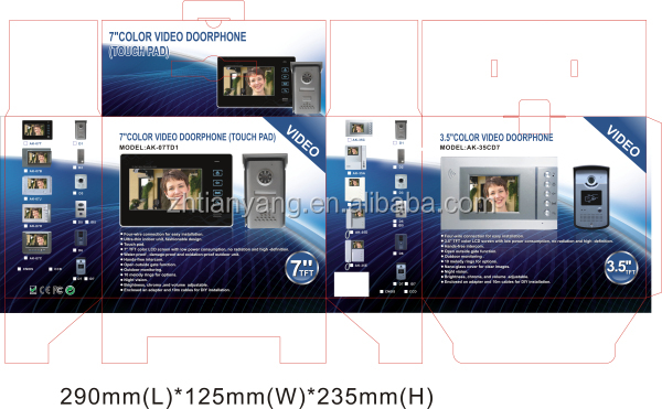 熱い販売の手帖7インチカラー付きのビデオドア電話モーションdetector#ak- m07af#問屋・仕入れ・卸・卸売り