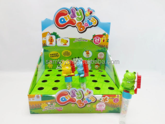 HIGH QUALITY WIND UP DUMPING FROG CANDY TOYS