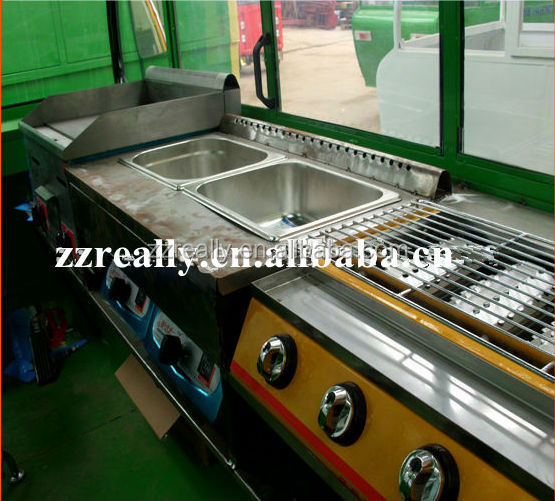 Customized Electric Fruit and Vegatable street food vending Carts for sale