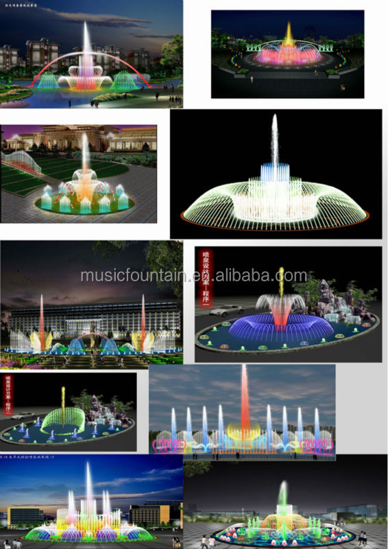 工場供給設計の音楽の水ダンス噴水ポリレジン製噴水問屋・仕入れ・卸・卸売り