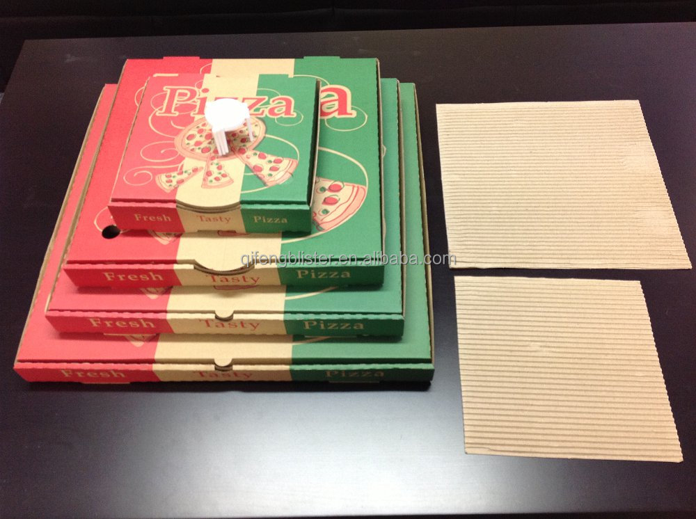 安いピザボックスでの印刷をカスタマイズした正方形サイズ仕入れ・メーカー・工場