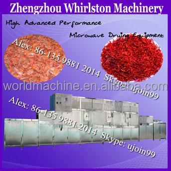 Microwave cocoa powder drying sterilization machine
