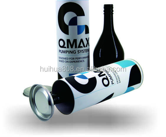Luxury cardboard cylinder wine gift box