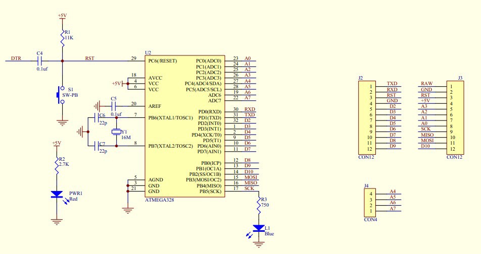 Arduino pro mini схема электрическая принципиальная