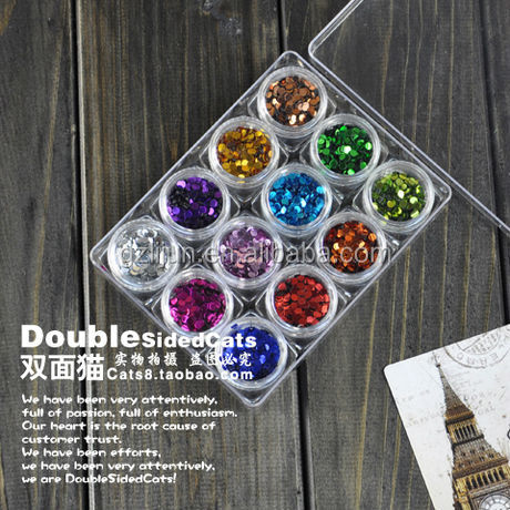 H1-01112色ラウンド- 形グリッターパウダー、 ネイルアート微粉末問屋・仕入れ・卸・卸売り