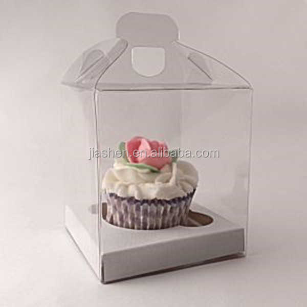Clear Cupcake Boxes For 1 Cupcake With Handle Buy Single Cupcake