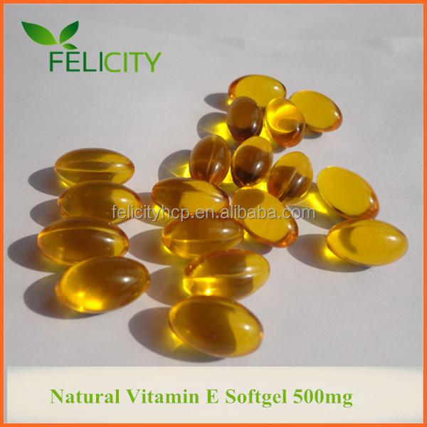 GMP certificated nutrition natural vitamin e softgel capsules