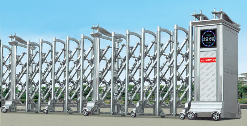 ステンレス鋼伸縮延長ゲート近代的なサイディング人気の自動ゲートフェンスのドアのための会社- j1316問屋・仕入れ・卸・卸売り