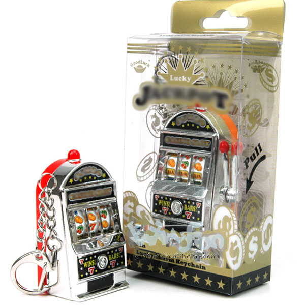最高の贈り物電子2014年おもちゃミニジャックポット創造的なキーチェーンマシン問屋・仕入れ・卸・卸売り