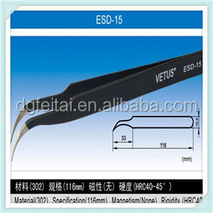 Esd帯電防止esd-10esd-11esd-12esd-13esd-14esd-15esd-16esd-17vetusピンセット問屋・仕入れ・卸・卸売り
