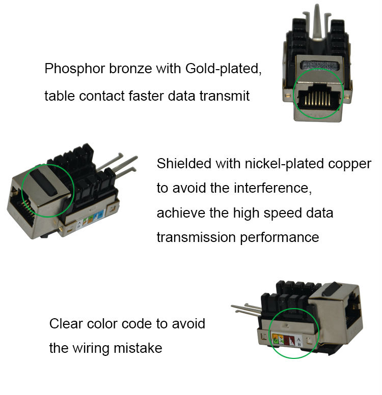の工場熱い販売90角8p8c8ピンシールドftpイーサネットデータネットワークrj45cat6stpキーストンジャック問屋・仕入れ・卸・卸売り
