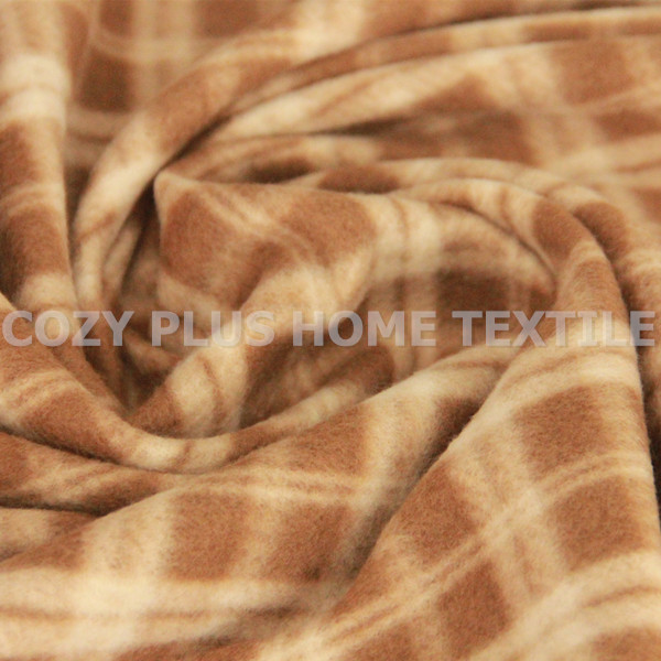 プリントフリース毛布2側面仕上げファブリックポリエステルフリースシート暖かく、 柔らかい敷物仕入れ・メーカー・工場