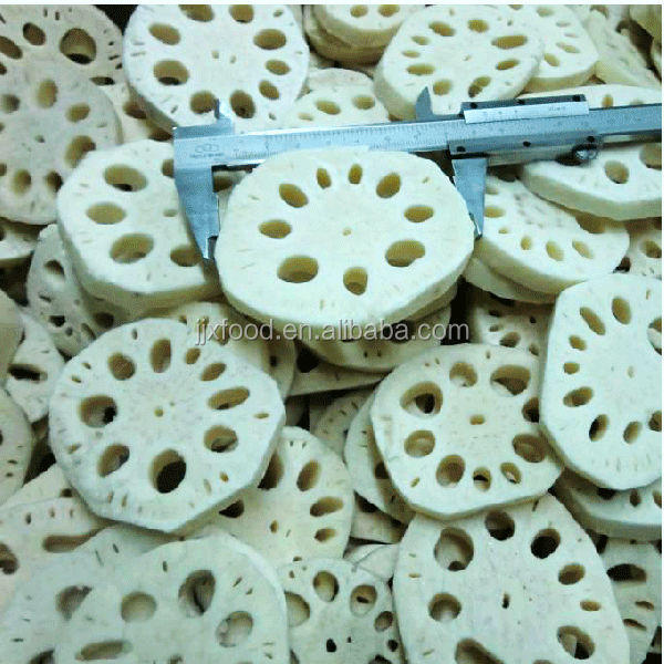2014 highest quality lowest price frozen lotus root piece cut slice
