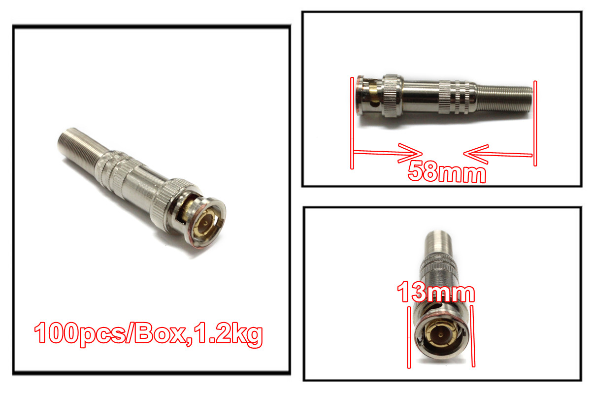 熱い販売のスクリュータイプの金メッキオス型bncコネクタ仕入れ・メーカー・工場