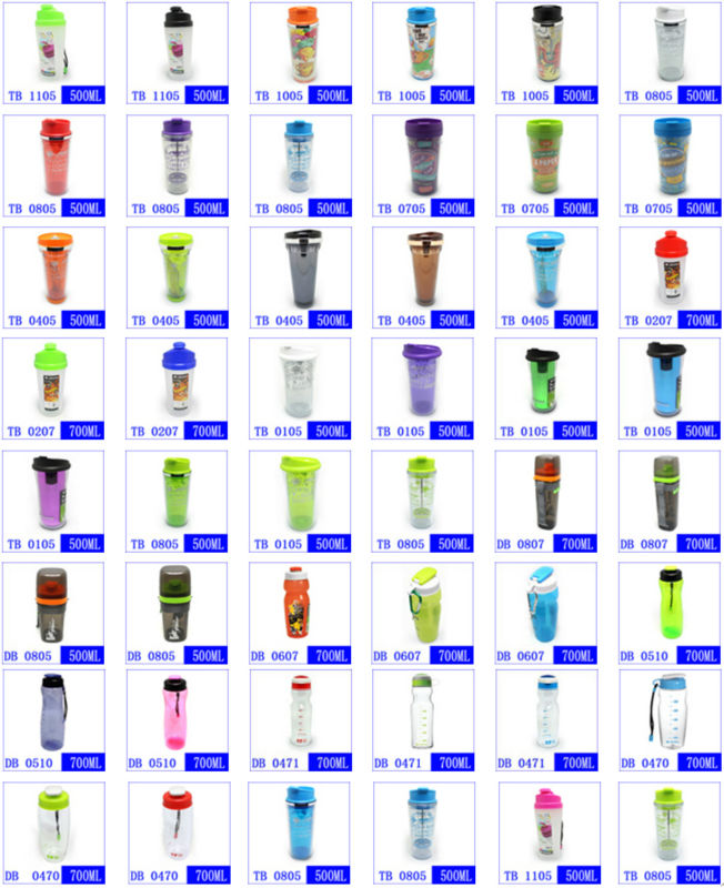 TB 1105 Arniss 500ml Salsa purple liquid shaker durable unbreakable gym plastic mixing bottle salt and pepper shakers