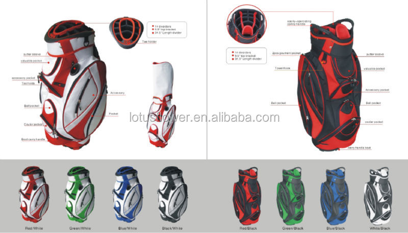 新しい設計、 カスタマイズ2015puのゴルフスタンドバッグ仕入れ・メーカー・工場