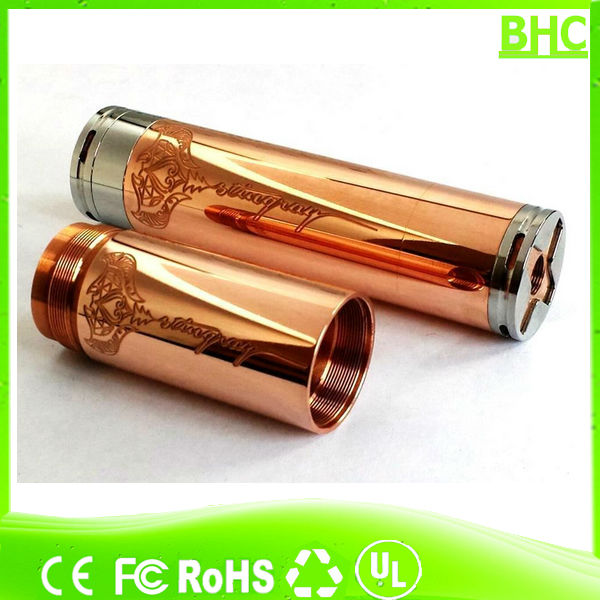 2014 Newest Arrival e cigarette full mechanical mod copper Vanilla mod