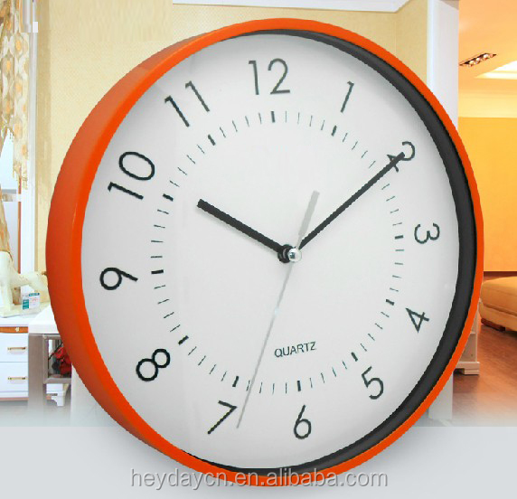 Simple Round Cheap Wholesale Plastic Wall Clock (hd8014) Buy Wall