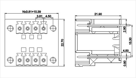 三河3.81プラグイン可能なターミナルブロックコネクタの製造仕入れ・メーカー・工場